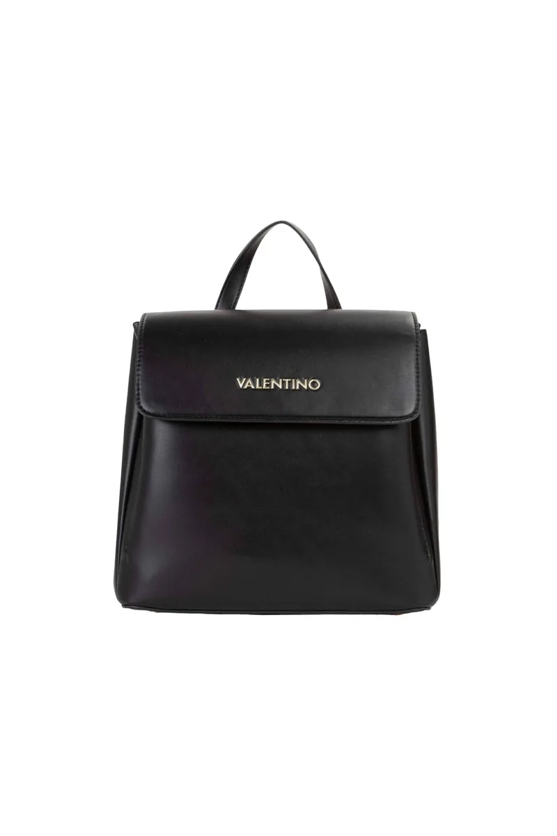 Valentino γυναικείο backpack με μεταλλικό λογότυπο "Clio Re" - 73LVBS9OG20/CLI Μαύρο