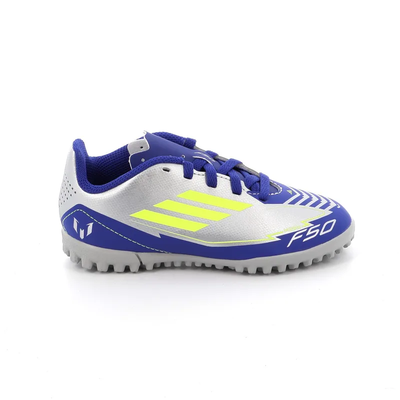 Ποδοσφαιρικό Παπούτσι για Αγόρι Adidas F50 Club Tf J Messi Χρώματος Ασημί IH0923