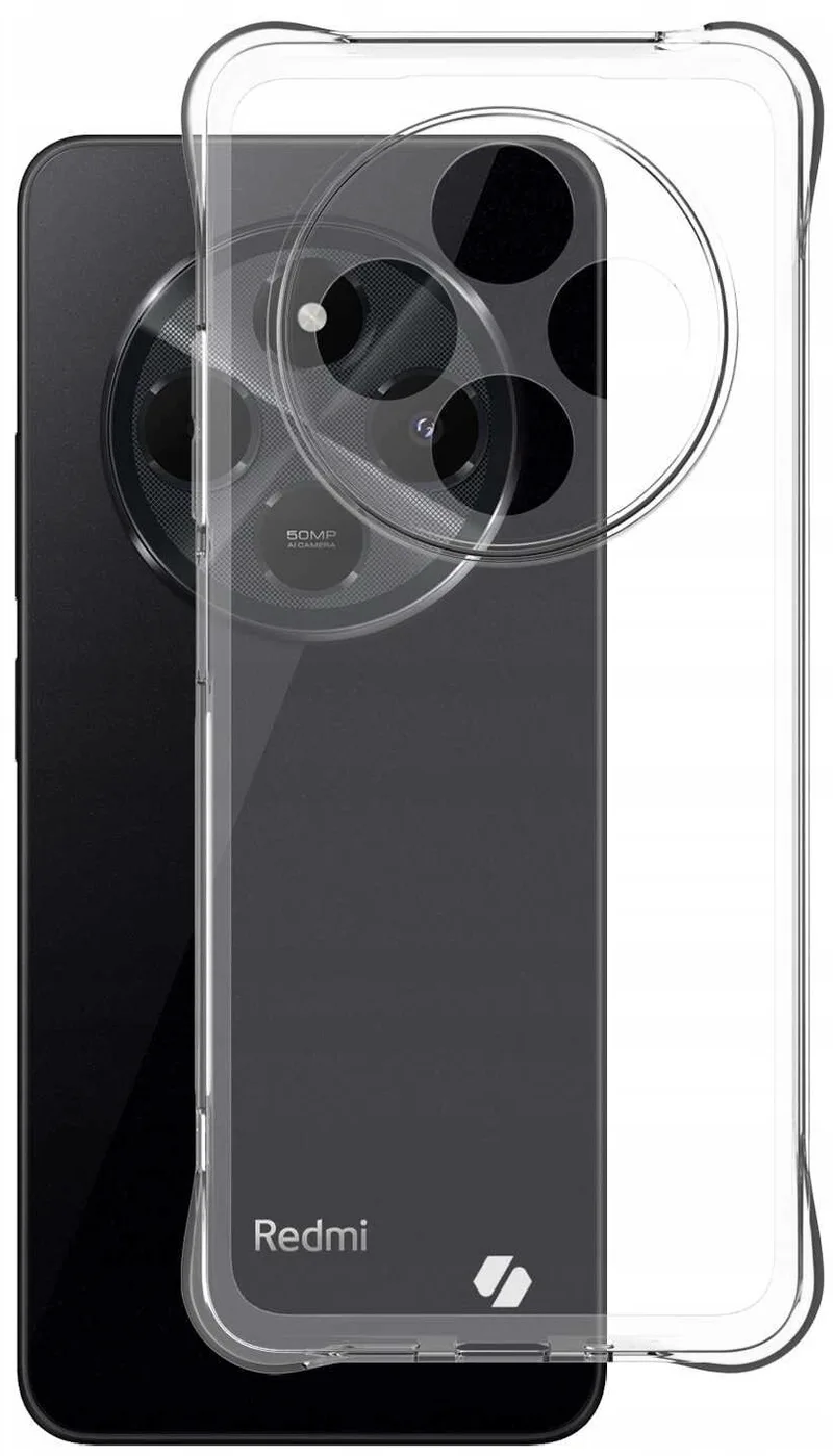 Θήκη Xiaomi Redmi 14C / Poco C75 Spacecase Anti-Shock Διάφανη Σιλικόνης 1mm - Clear (5905719112974)