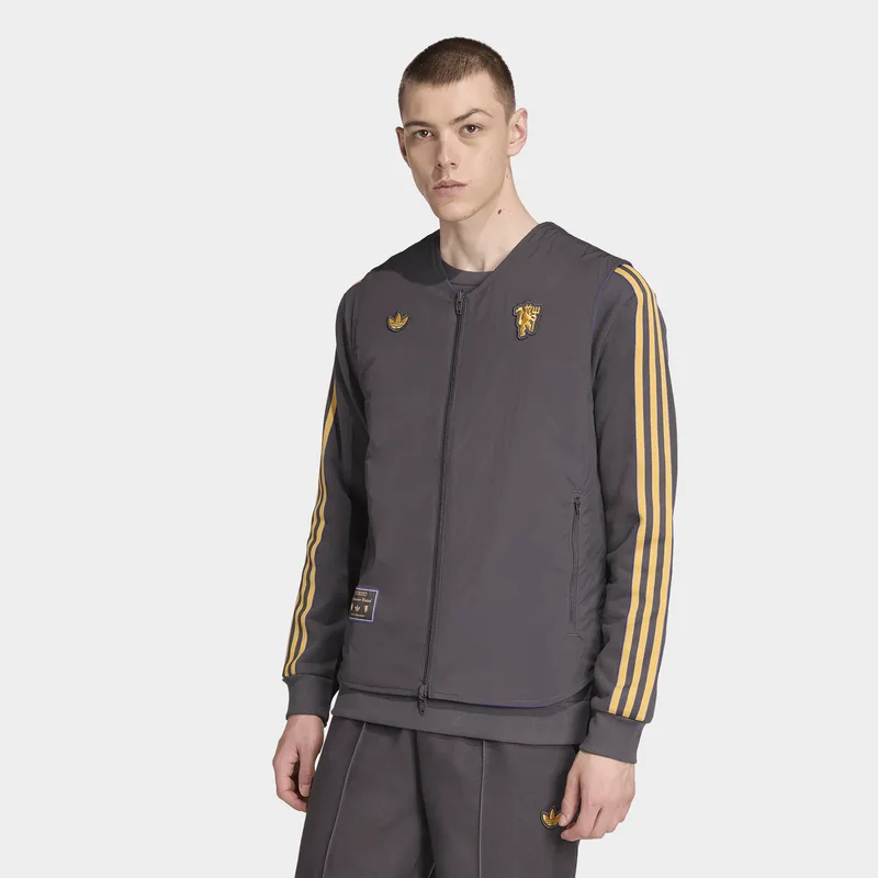 adidas Originals Manchester United Terrace Icons Ανδρικό Αμάνικο Μπουφάν (9000253189_89733)