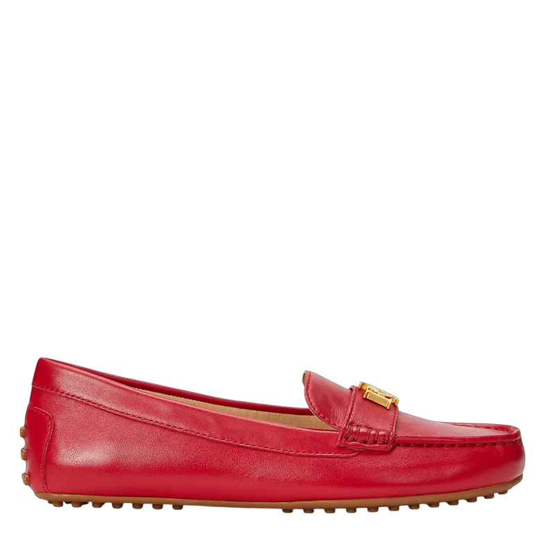 Γυναικεία Δερμάτινα Barnsbury Loafers Κόκκινα Ralph Lauren 802852847021-RED