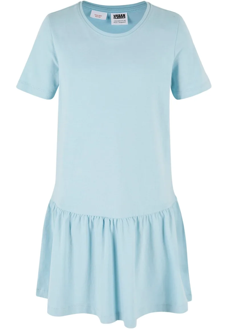 Girls Valance Tee Dress Urban Classics UCK4104-02462 Oceanblue