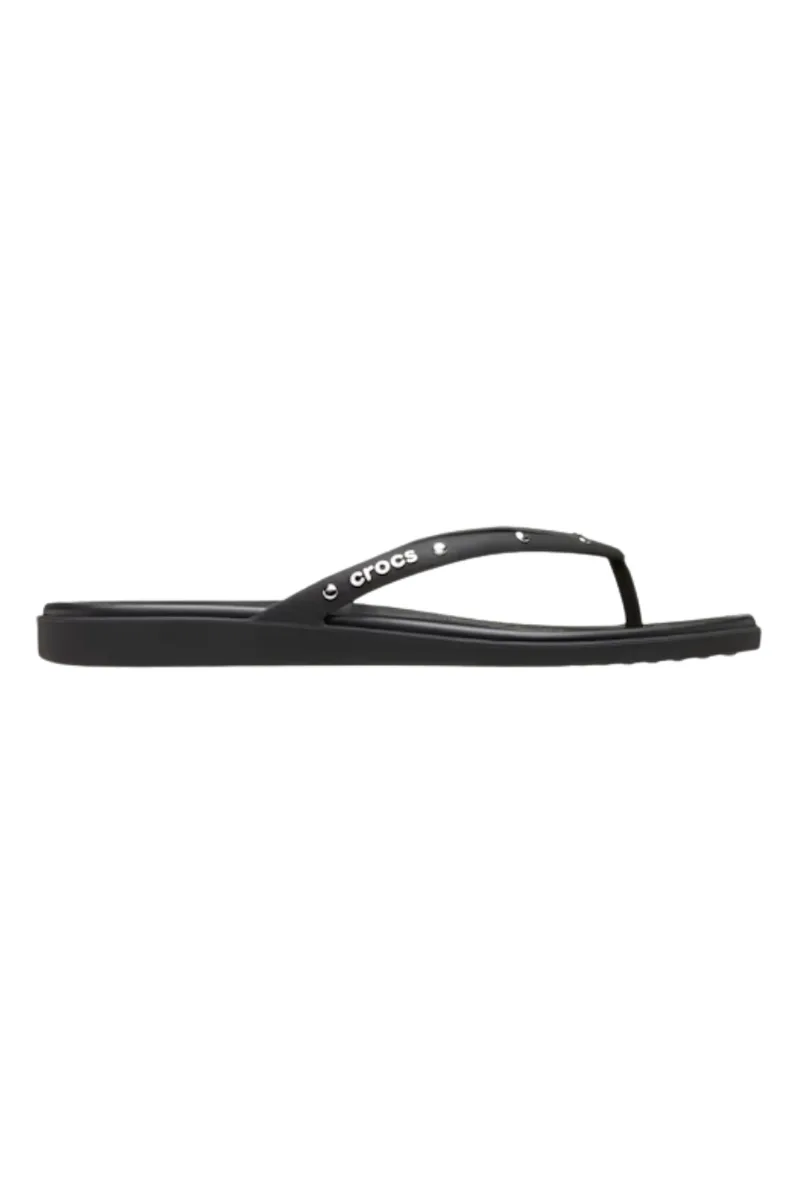 CROCS Γυναικείες Miami Studded Flip Slides - Μαύρο-211471-BLACK