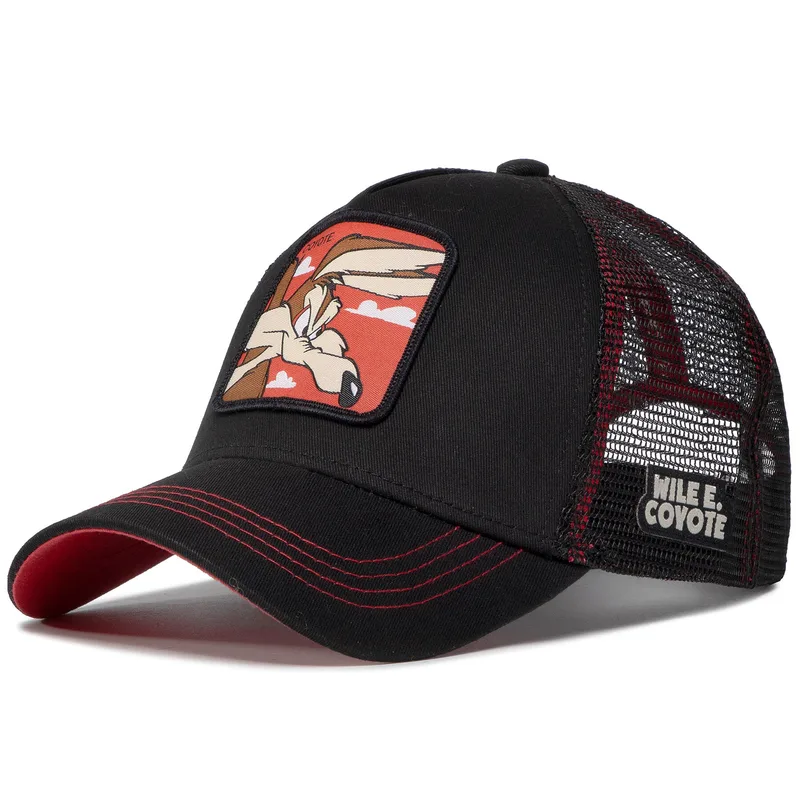 Καπέλο Jockey Capslab Looney Tunes Coyote CL/LOO/1/COY1 Μαύρο