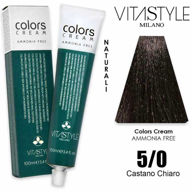 Vitastyle Ammonia-free cream hair dye 100 ml 5.0