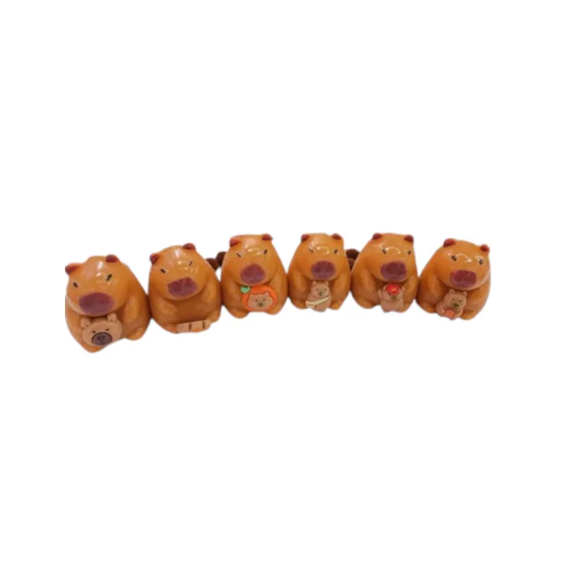 Antistress Pinch Family Squishy Capybara με Pon Pon & Φιγούρα Μοτίφ 1τεμ. (Τυχαία επιλογή)