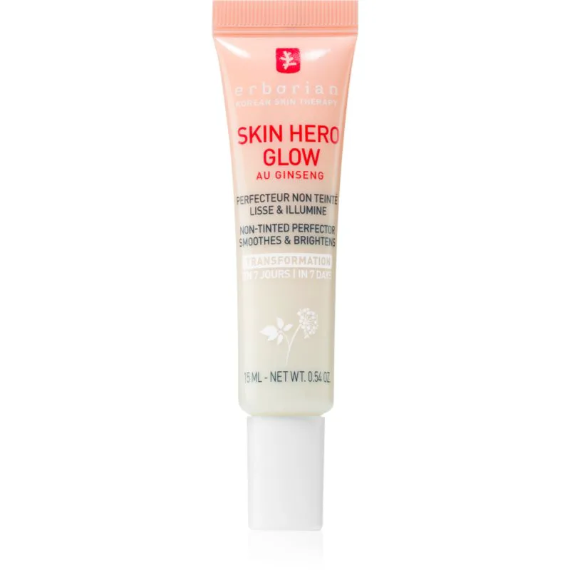 Erborian Skin Hero Glow Non-tinted Perfector ελαφριά κρέμα προσώπου για λαμπρότητα και ενυδάτωση 15 ml