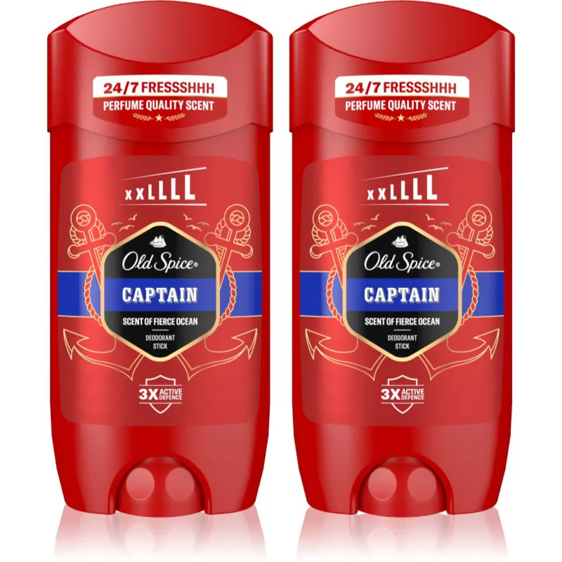 Old Spice Captain στερεό αποσμητικό για άντρες 2x85 ml