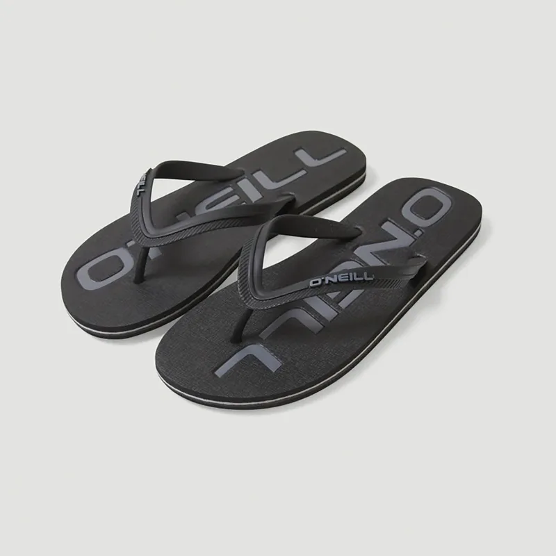 PROFILE LOGO SANDALS ΜΑΥΡΟ