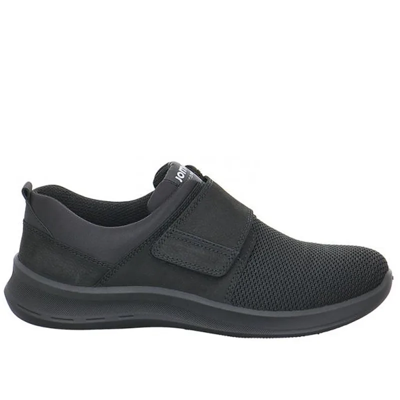Jomos 328397965000 Aνατομικό Δερμάτινο Comfort Casual Μαύρο