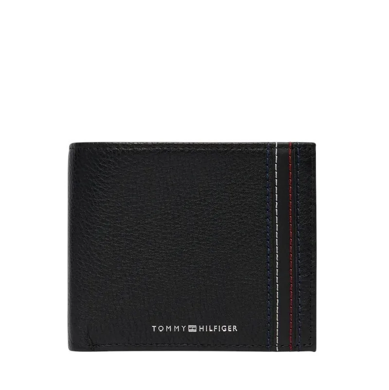 Ανδρικό Δερμάτινο Πορτοφόλι Μαύρο Tommy Hilfiger AM0AM14233-BDS