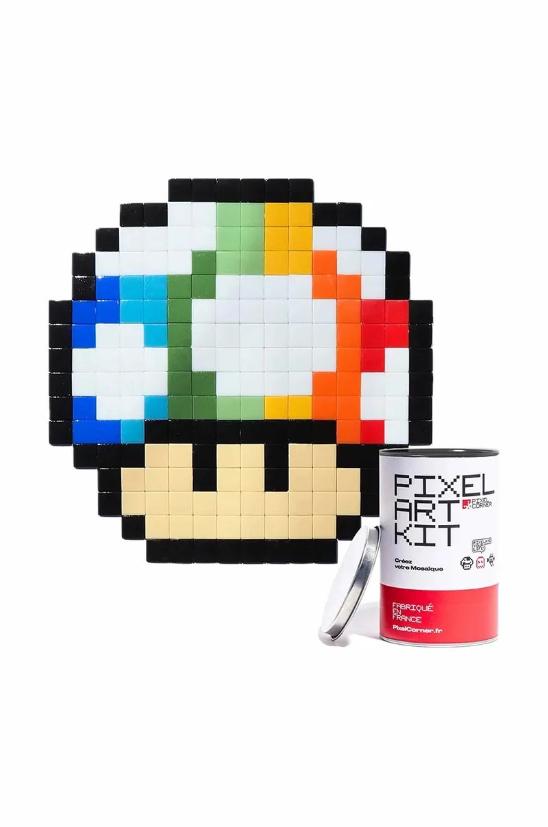 Diy κιτ ψηφιδωτού pixel Pixel Corner Rainbow Shroom