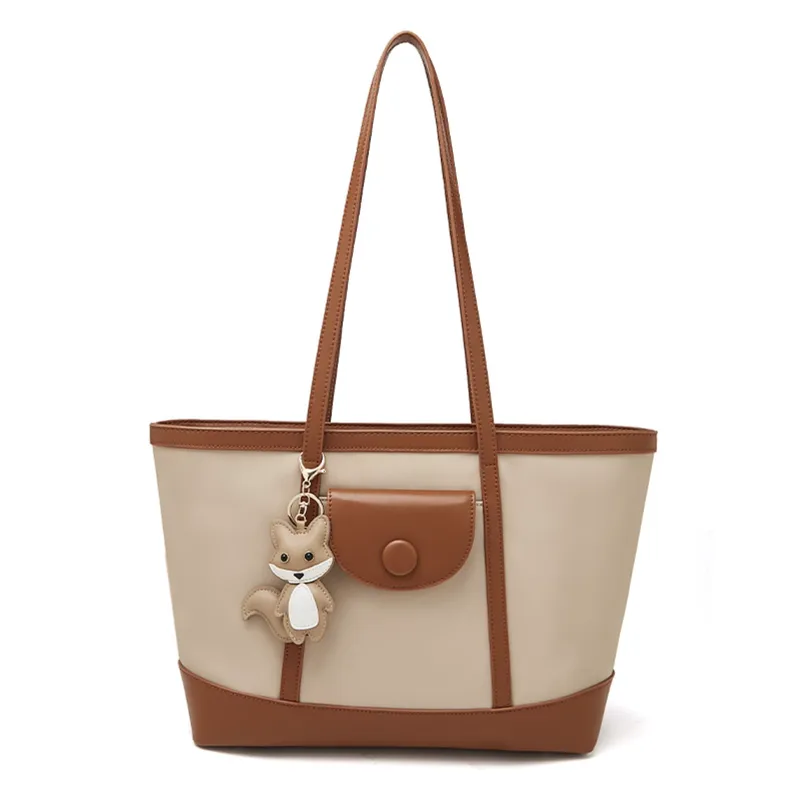 Γυναικεία Τσάντα Shopper 'Ωμου Foxer 9151041F μπέζ/καφέ