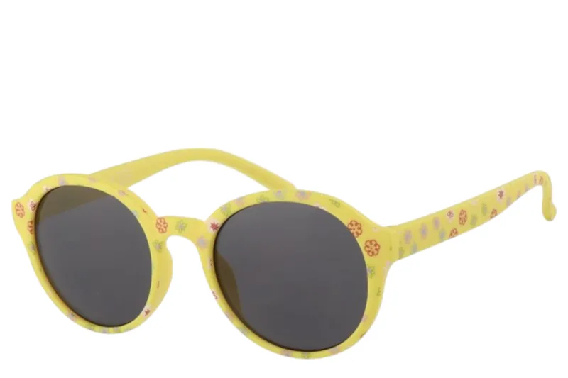 Γυαλιά Ηλίου Paolo Moss Matt Yellow With Flower Transfer (0-4Y) 2013160263-smoke solid Κορίτσι