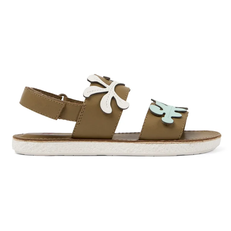 CAMPER Twins - Πέδιλα Για Κορίτσια - Καφέ, Μέγεθος 32, Smooth leather