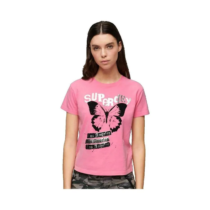 T-shirt με κοντά μανίκια Superdry T-shirt Lo-fi Rock