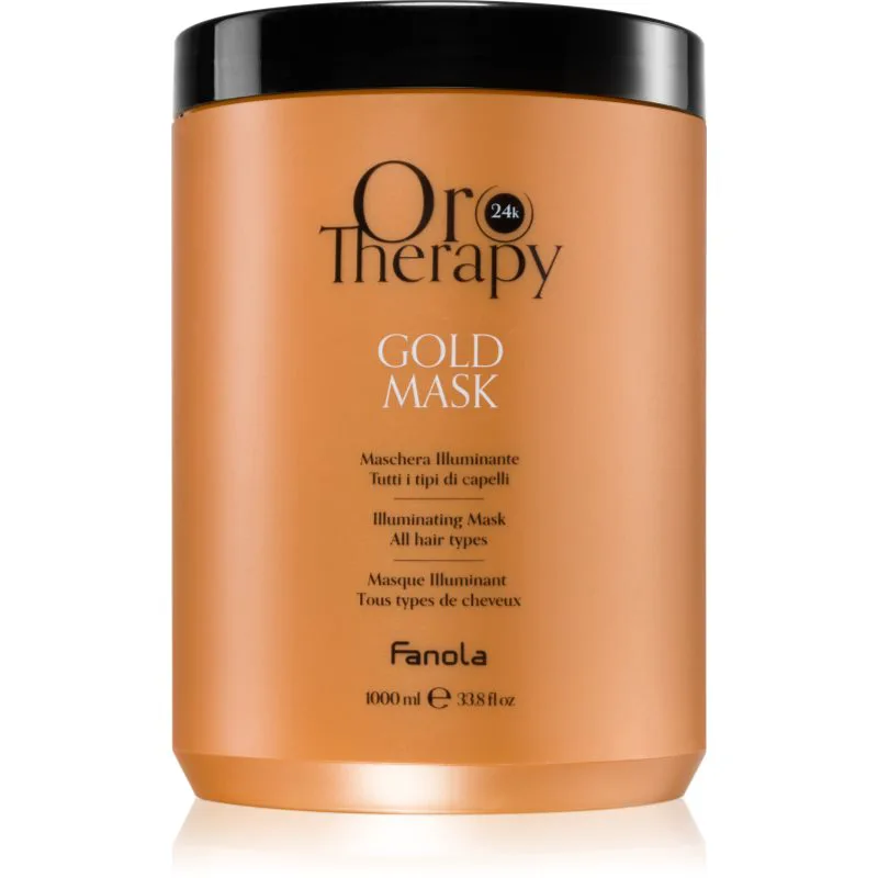 Fanola Χρυσό Therapy Χρυσό Mask μάσκα μαλλιών με χρυσό 24 καρατίων 1000 ml