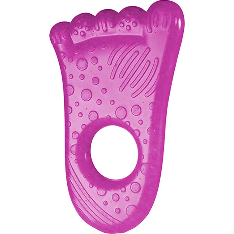 Munchkin Fun Ice Chewy Teether Παιχνίδι Μάσησης για Ανακούφιση του Πόνου Οδοντοφυΐας 1 Τεμάχιο - Πατούσα Φούξια