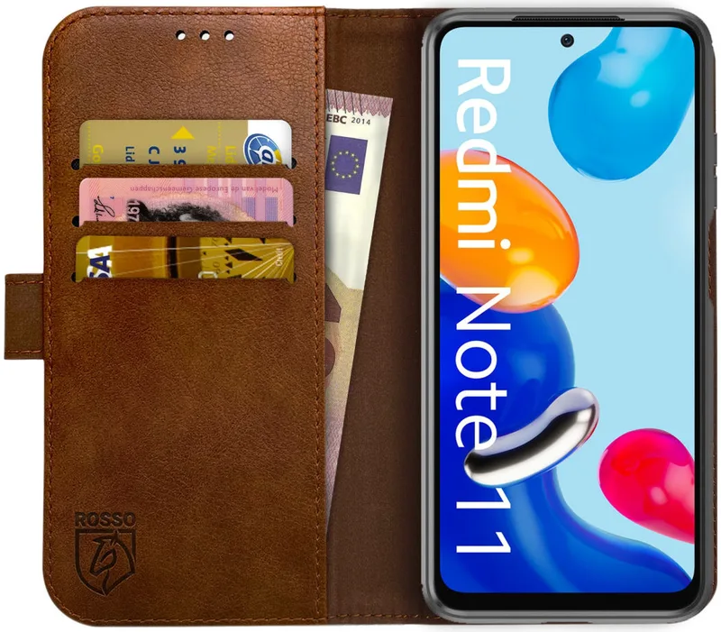 Κόκκινο Element PU Θήκη Πορτοφόλι Xiaomi Redmi Note 11 / 11S - Brown (8719246360961)