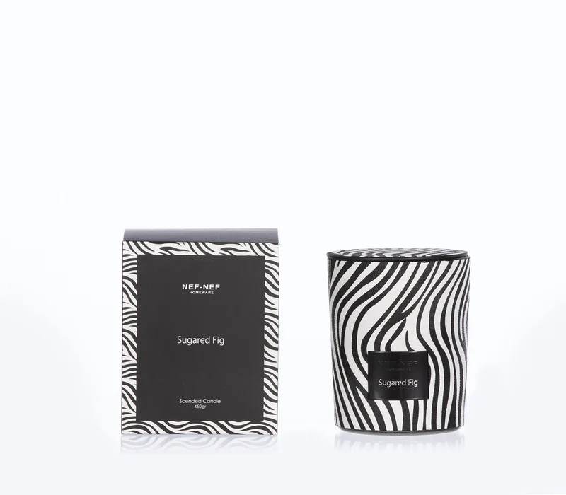 Αρωματικό Κερί Nef-Nef Sugared Fig Black/White 450gr