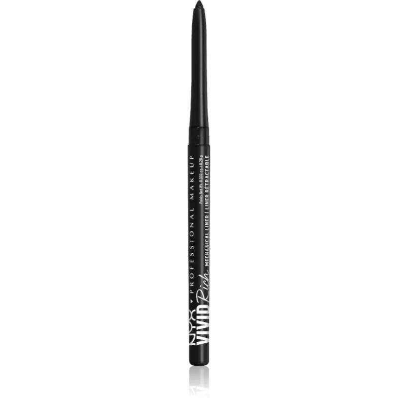 NYX Professional Makeup Vivid Rich μολύβι για τα μάτια απόχρωση 16 Always Onyx 0.28 γρ