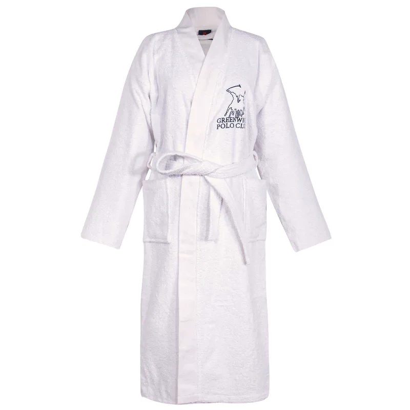 Greenwich polo club μπουρνουζι x-large essential 3211 white