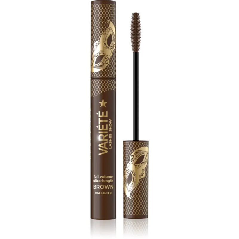Eveline Cosmetics Variété Lashes Show μάσκαρα για όγκο και ορισμό των βλεφαρίδων απόχρωση Brown 10 ml