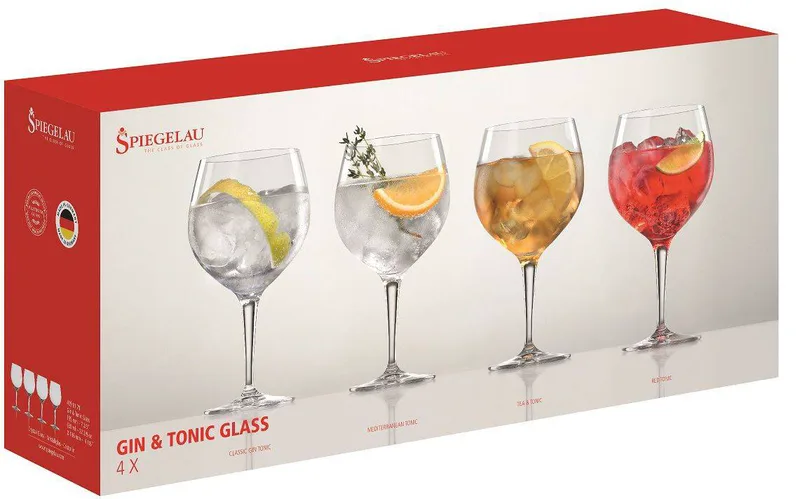 ΣΕΤ 4 ΚΡΥΣΤΑΛΛΙΝΩΝ ΠΟΤΗΡΙΩΝ SPIEGELAU GIN - TONIC 630ML (4390179)