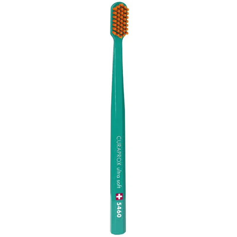 Curaprox CS 5460 Ultra Soft Οδοντόβουρτσα με Εξαιρετικά Απαλές & Ανθεκτικές Τρίχες Curen για Αποτελεσματικό Καθαρισμό 1 Τεμάχιο - Τιρκουάζ/ Πορτοκαλί