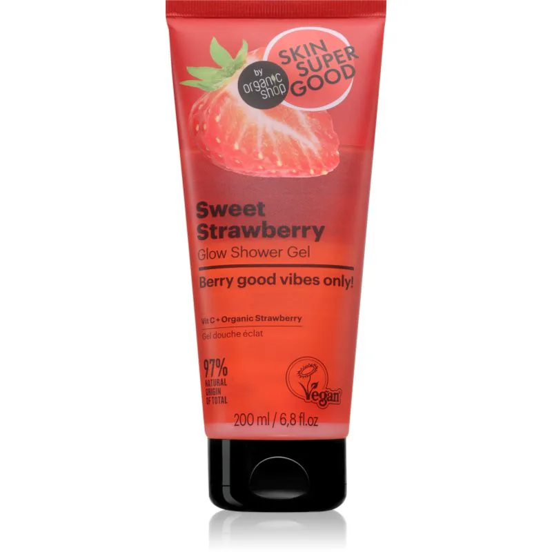 Organic Shop Skin Super Good Sweet Strawberry θρεπτικό τζελ για ντους 200 ml