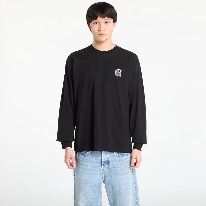 T-shirt Carhartt WIP L/S Mind Your Head T-Shirt UNISEX Black L