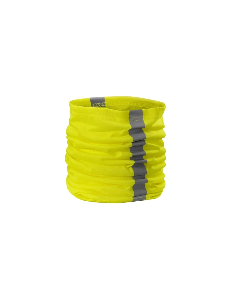 Unisex scarf HV Twister Malfini MLI3V897 fluorescent yellow