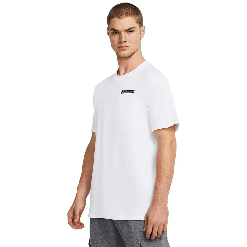 T-shirt Under Armour Hw Armour Label Ss White 100 XXL