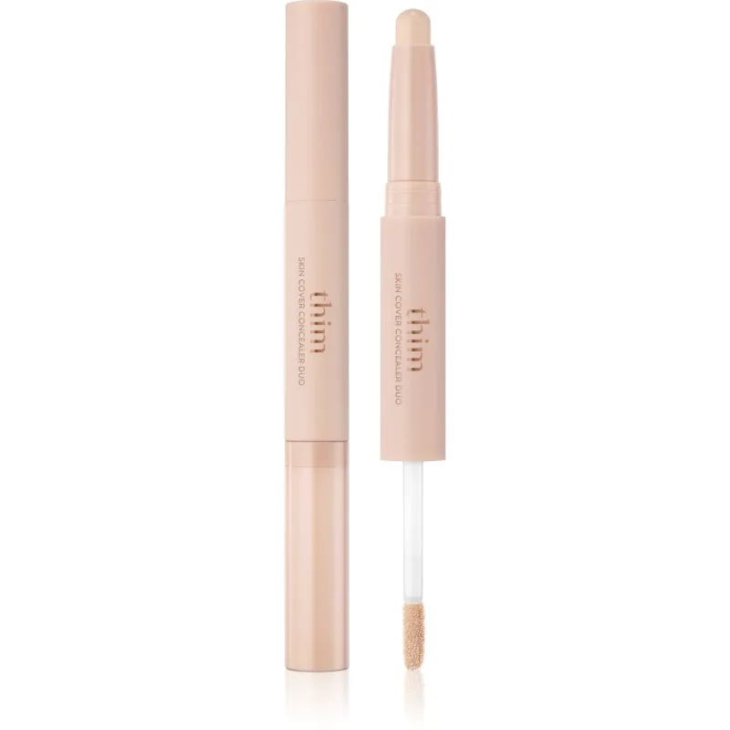 thim Skin Cover Concealer Duo στικ για κάλυψη και μείωση των ατελειών διπλής όψης απόχρωση 01 Ivory 6.3 γρ
