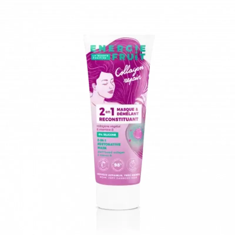 Energie Fruit Mask & Detangling 2 in 1 Reconstituting Vegetable Collagen & Vitamin B 200ml