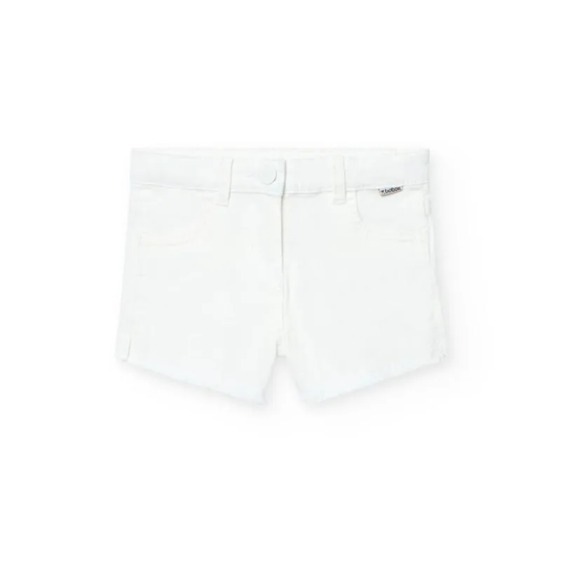 Σορτς υφασμάτινο κορίτσι Boboli-491004-1100-White