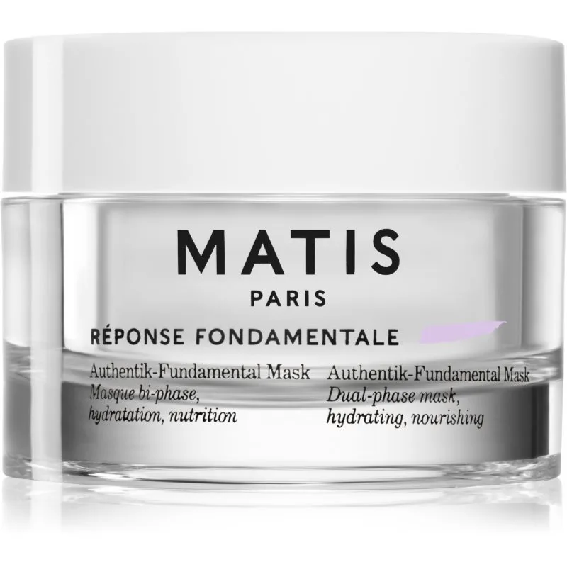 MATIS Paris Réponse Fondamentale Authentik-Fundamental Mask Αναζωογονητική και Ενυδατική Μάσκα Προσώπου για θεραπεία επιδερμίδας δύο φάσεων 50 ml