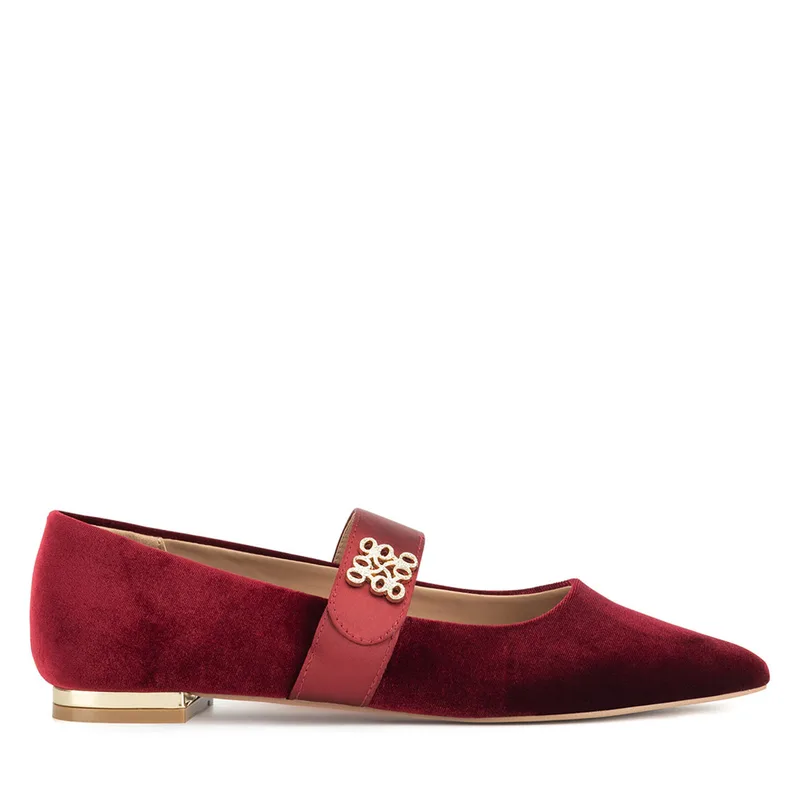 Μπαλαρίνες Nine West 8168-1 Μπορντό