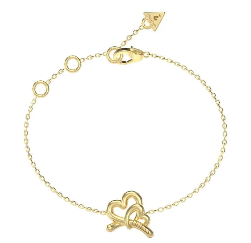 GUESS STEEL Βραχιόλι από Ανοξείδωτο ατσάλι Χρυσό JUBB06057JWYGL