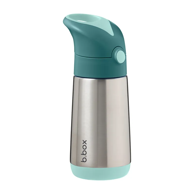 B.Box Ισοθερμικό Παγούρι Με Καλαμάκι Insulated Drink Bottle 350ml Emerald Forest