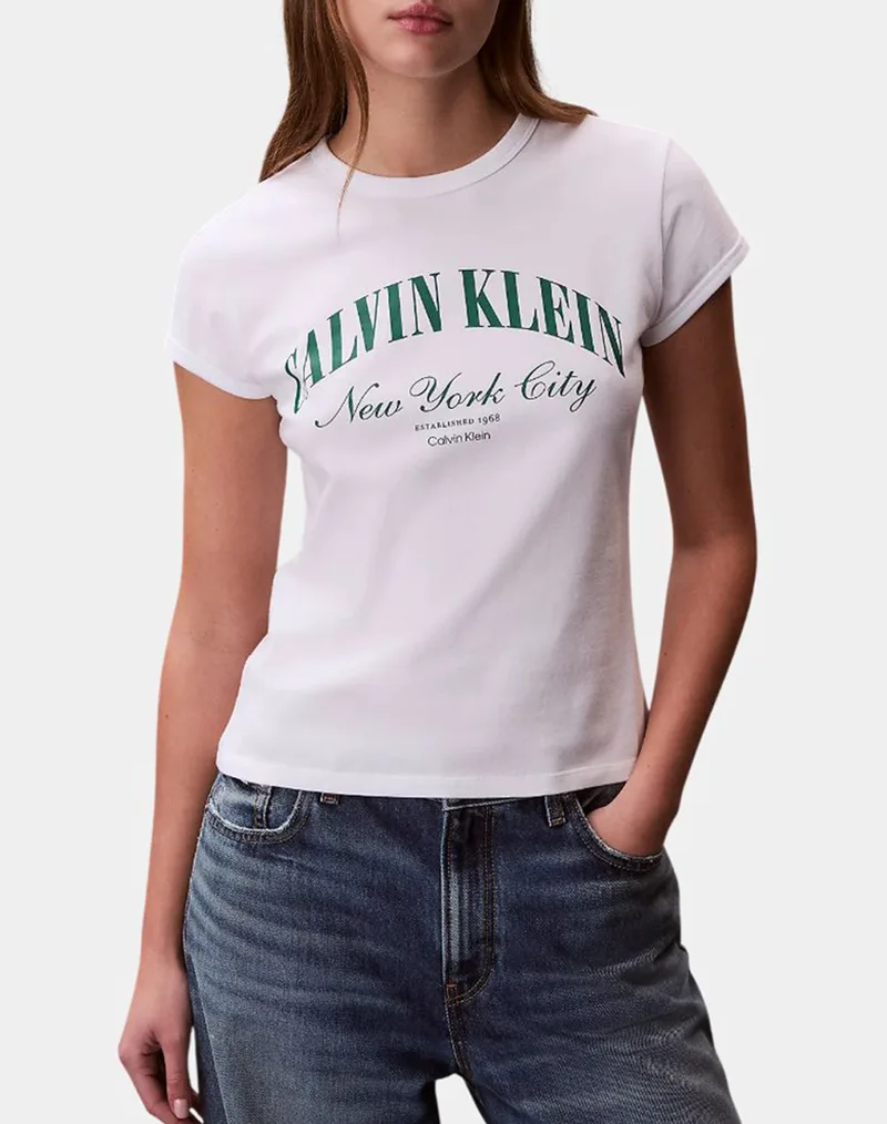 CALVIN KLEIN SS GRAPHIC LOGO BABY TEE LV047F815G-YAF White