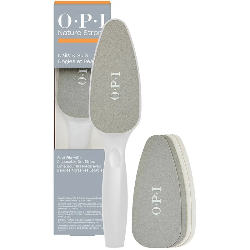 OPI Nature Strong Foot File Ράσπα Διπλής Όψεως για πιο Λείες Φτέρνες 1 Τεμάχιο
