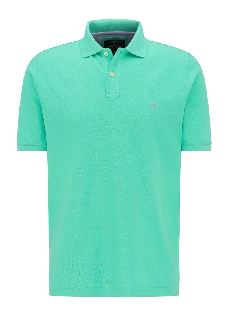 Fynch Hatton Basic Polo Μπλούζα Supima - 1120 1700 706 Fresh Mint