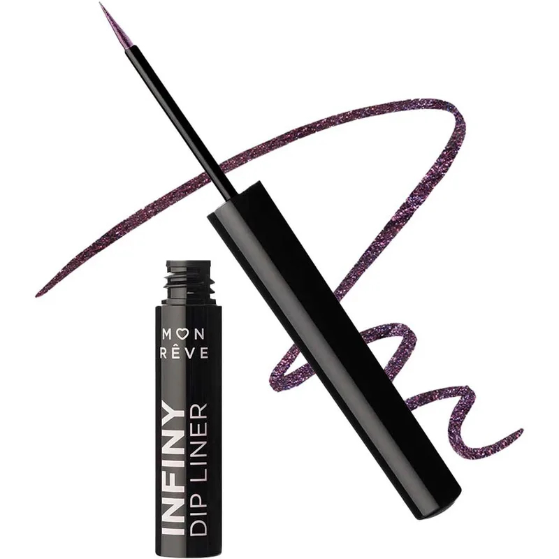 Mon Reve Infiny Dip Liner Waterproof Ultra Long-Wear Liquid Eyeliner Αδιάβροχο Υγρό Eyeliner Πολύ Μεγάλης Διάρκειας 2ml - 03 Funky Eggplant