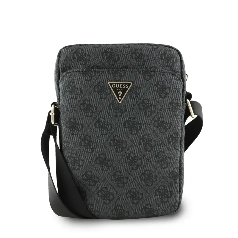 Τσάντα Guess Crossbody Triangle Logo 10″ Black
