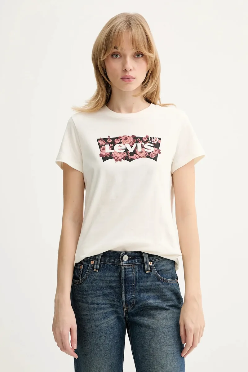 Βαμβακερό μπλουζάκι Levi's THE PERFECT TEE