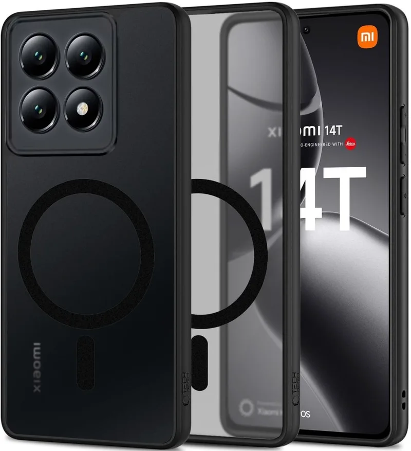 Θήκη Xiaomi 14T - Tech-Protect MagMat Σκληρή Ημιδιάφανη με MagSafe - Matte Black (5906302371341)