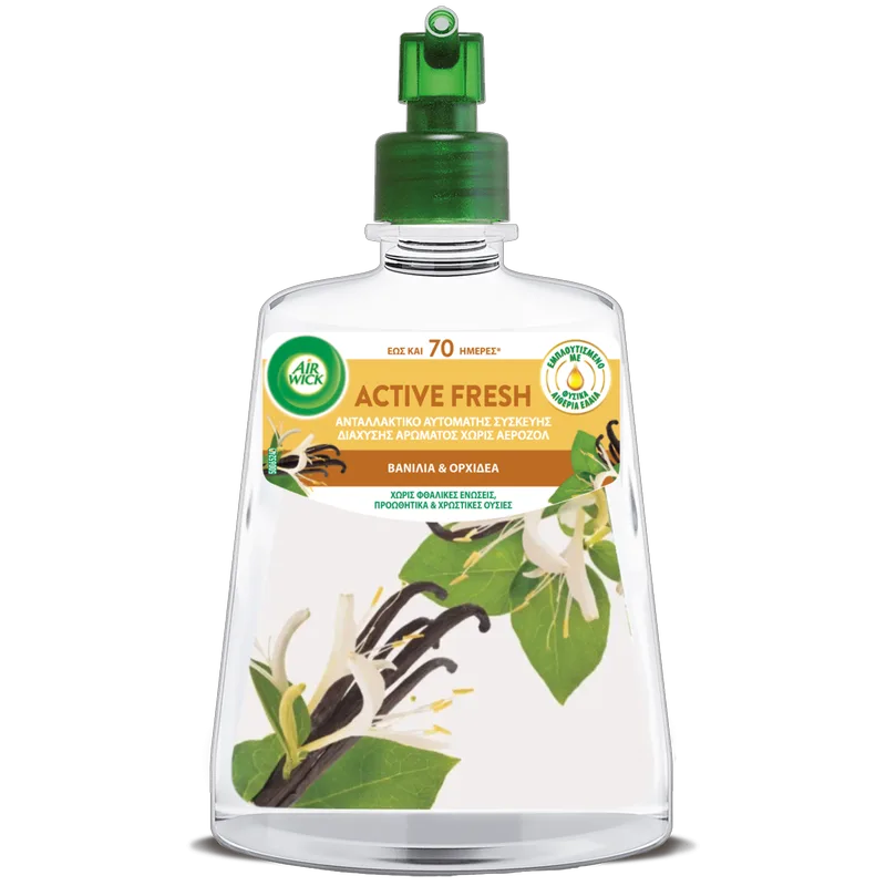 Airwick Active Fresh Ανταλλακτικό Βανίλια Και Ορχιδέα 228ml