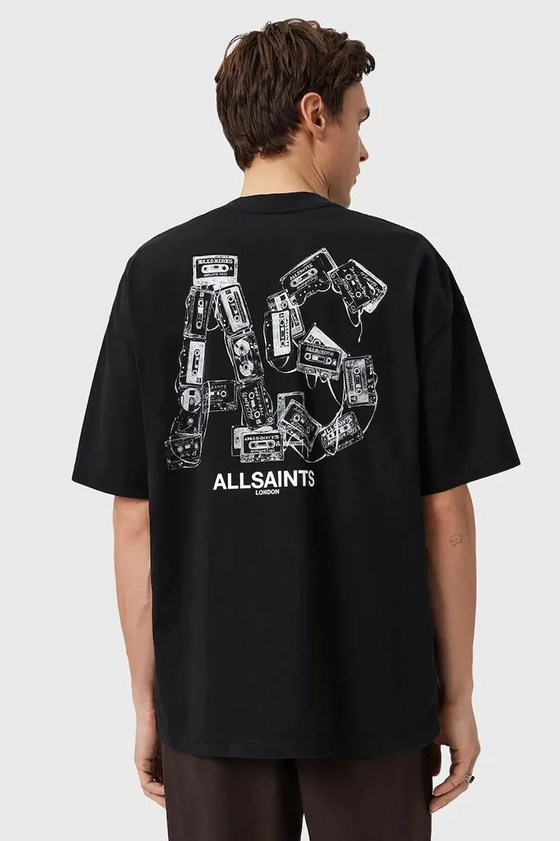 AllSaints Βαμβακερό μπλουζάκι AllSaints MIXTAPE