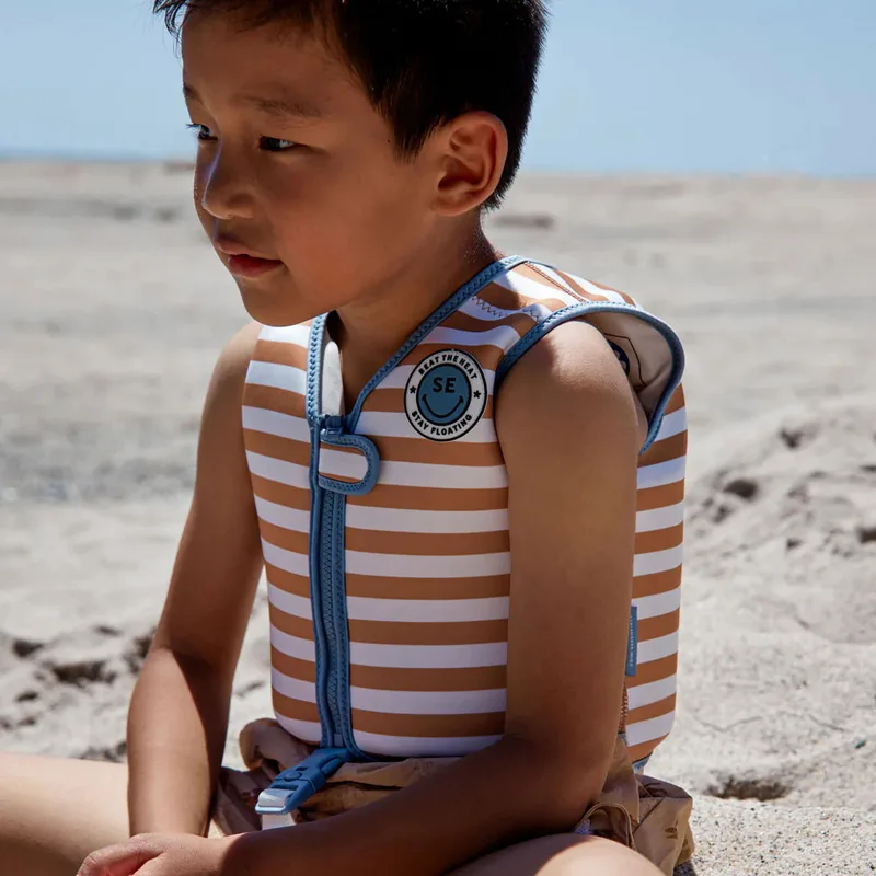 Παιδικό Γιλέκο Κολύμβησης (2-3 Ετών) Swim Essentials Brown Stripes